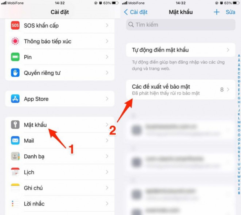 Những mật khẩu mà bạn không nên sử dụng iPhone cảnh báo các mật khẩu yếu