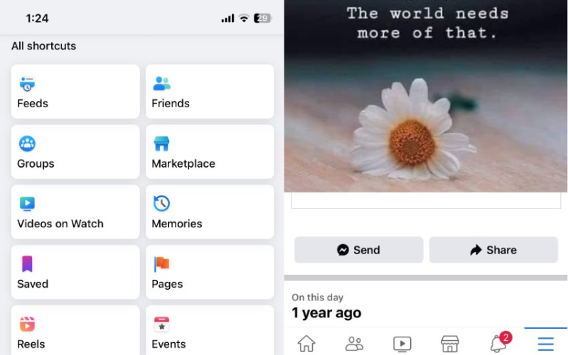 On This Day trên Facebook Chia sẻ kỷ niệm