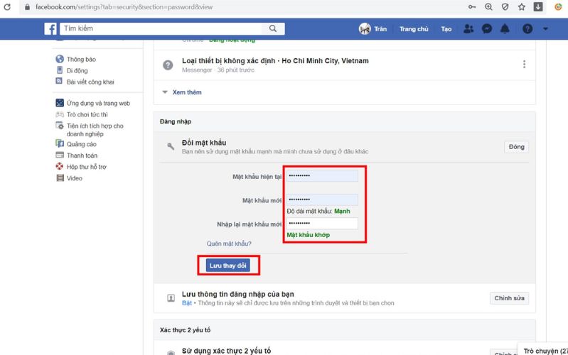 mã độc schoolyard bully Đổi mật khẩu để bảo vệ tài khoản facebook