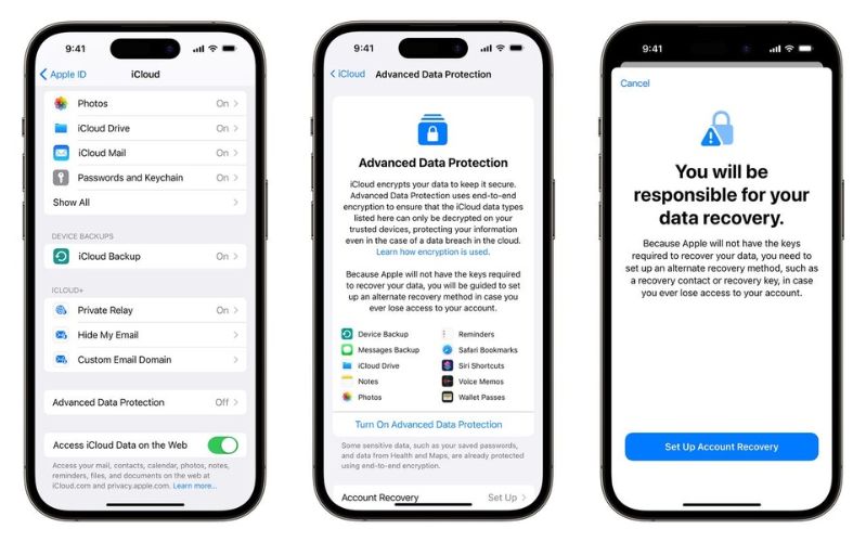 Chế độ bảo mật mới trên iCloud Chế độ bảo mật mới trên iCloud