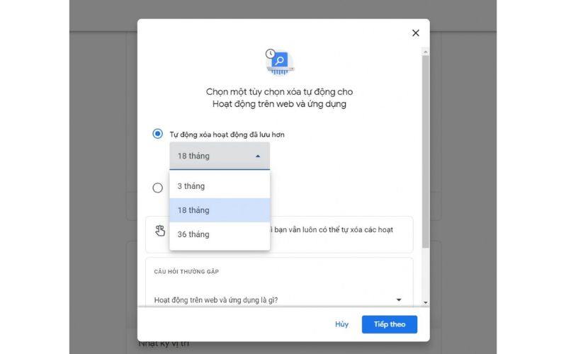 Thay đổi cài đặt trên Google Chrome