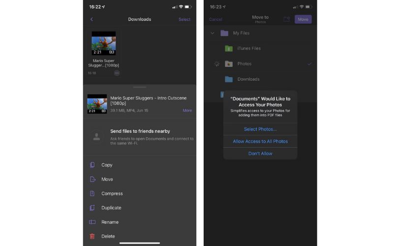 tải video youtube về iPhone camera roll