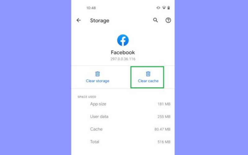 Cách xóa bộ nhớ đệm Android Bạn cũng có thể xóa bộ nhớ cache của ứng dụng bằng cách nhấn vào “Xóa dữ liệu”