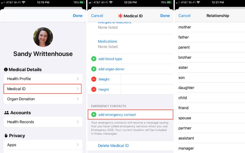 Danh bạ liên hệ khẩn cấp trên iOS 16 Danh bạ liên hệ khẩn cấp trên iOS 16