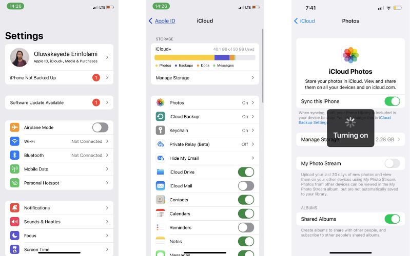 Khắc phục ảnh iCloud không đồng bộ hóa trên iPhone