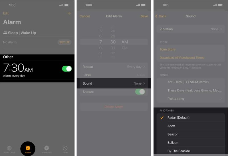 Báo thức không hoạt động trên iPhone