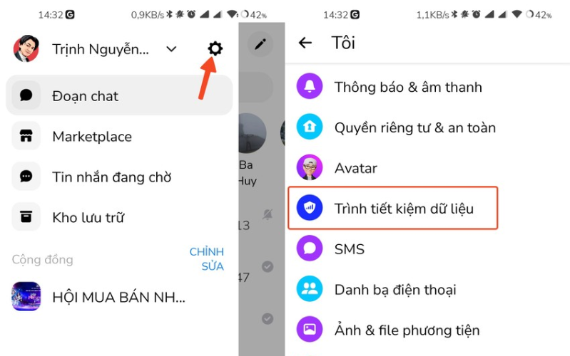 Tắt tính năng Data saver