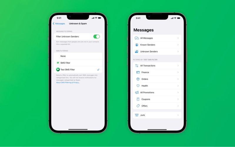Chặn tin nhắn rác trên iPhone