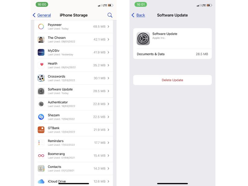 Xóa phần mềm beta