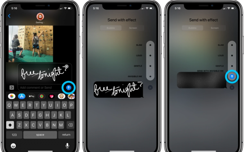 iMessage cung cấp nhiều tính năng thú vị và tin nhắn viết tay là một trong số đó.