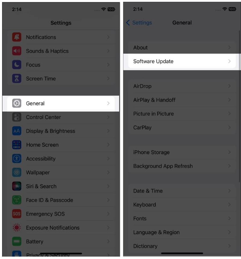 Cập nhật iOS của bạn