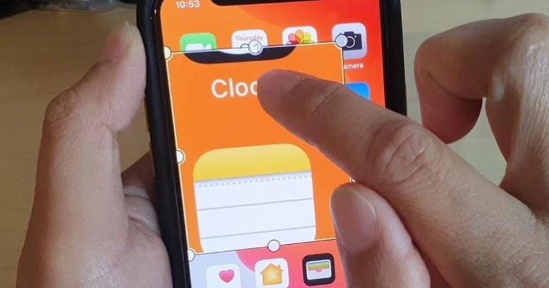 Sử dụng thu phóng hiển thị trên iphone