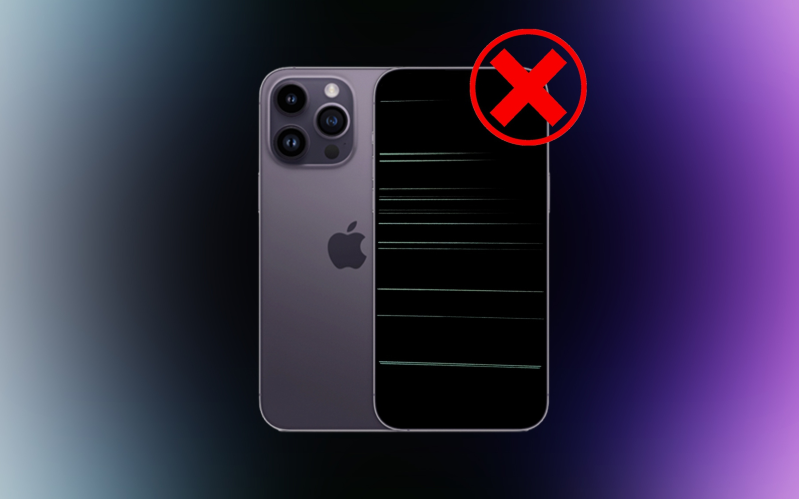 iPhone 14 Pro Max bị sọc ngang màn hình