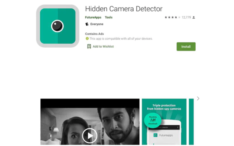phát hiện camera ẩn bằng điện thoại