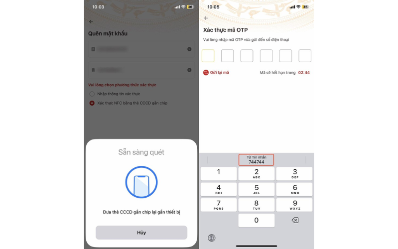 Quét thông tin trên CCCD gắn chip