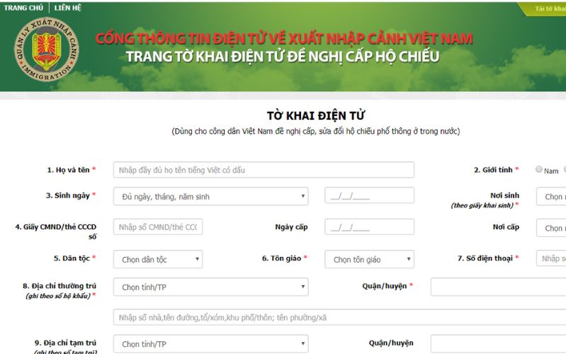 cach dang ky ho chieu