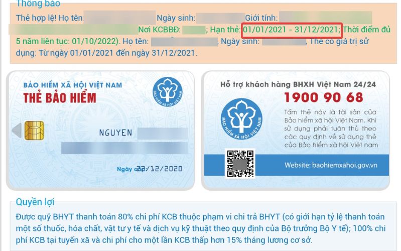 cách tra cứu giá trị sử dụng BHYT