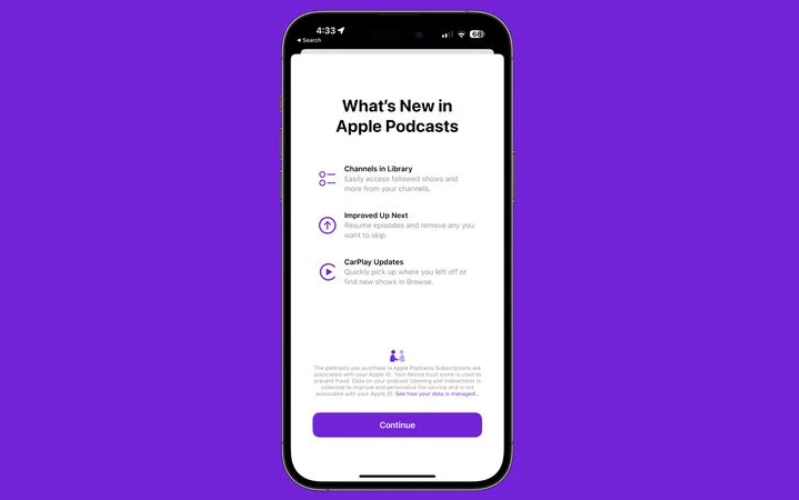 Phát hành iOS 16.4 beta 2 Xuất hiện màn hình Podcast mới trong phiên bản beta 2 và giới thiệu những thay đổi mới