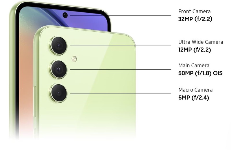 Cụm camera của Samsung Galaxy A54 
