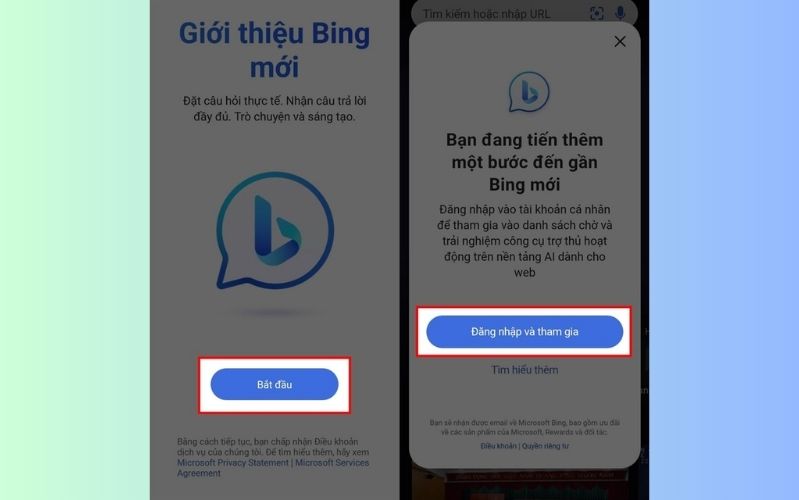 cách sử dụng bing ai trên android