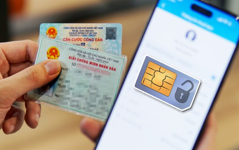 Dùng CCCD/CMND để mở khóa SIM