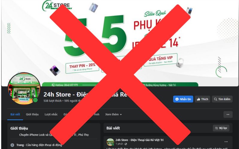 Cảnh báo giả mạo