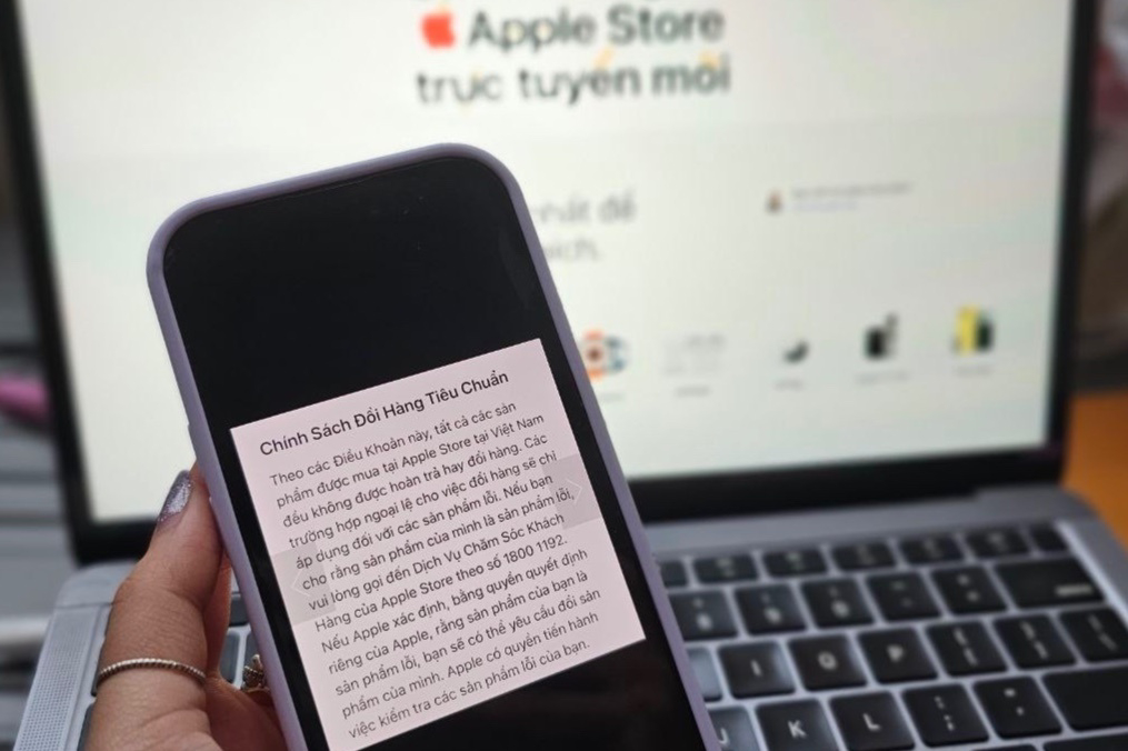 Chính sách hoàn trả và đổi hàng tại cửa hàng trực tuyến Apple Việt Nam