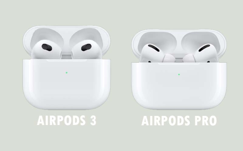 So sánh khả năng phát nhạc của Apple Airpods Pro 2021 và AirPods 3