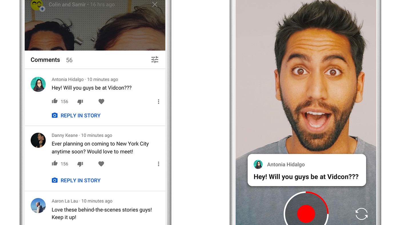YouTube có thể sử dụng tính năng Stories để tương tác