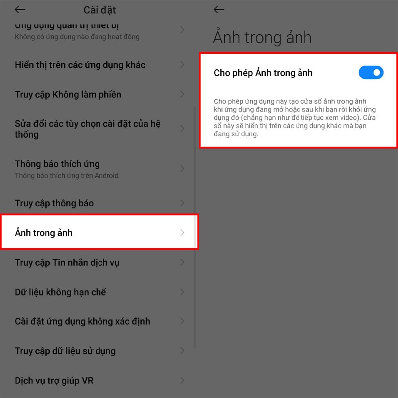 Sử dụng ảnh trong ảnh