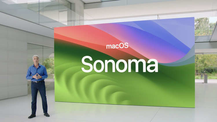 macOS Sonoma có các widget trên máy tính để bàn và Death Stranding