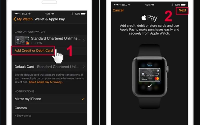 Cách cài đặt Apple Pay trên Apple Watch