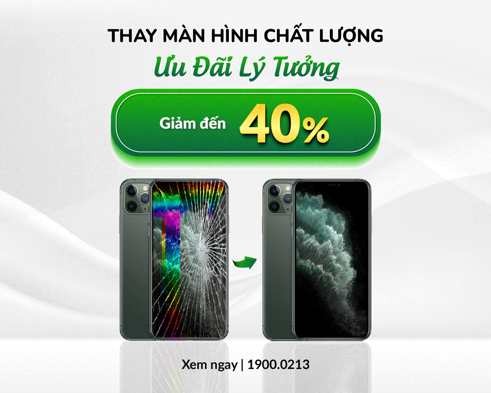 Giảm đến 40% chi phí thay màn hình iPhone