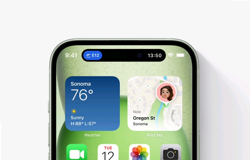 iPhone 15 tích hợp Dynamic Island trên màn hình