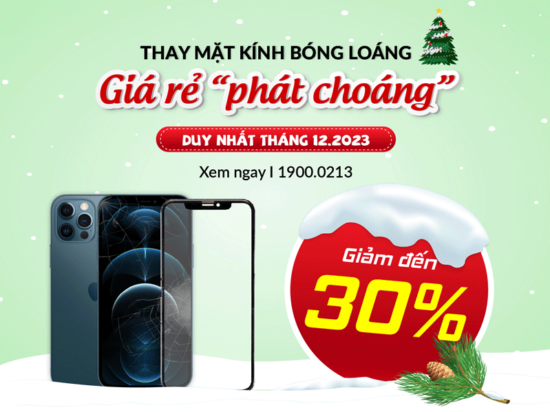 Thay mặt kính iPhone - giảm đến 30% Thay mặt kính iPhone - giảm đến 30%