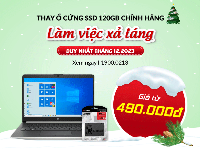 sửa chữa thay ssd laptop hcm
