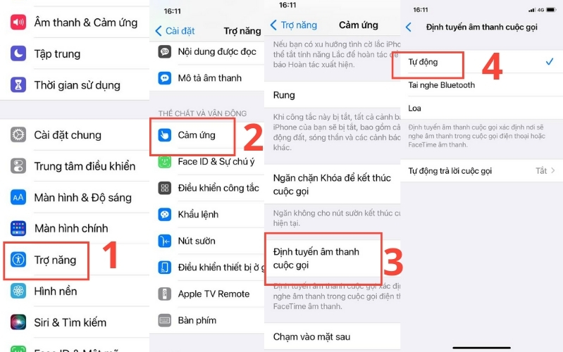 Thay đổi định tuyến âm thanh cuộc gọi
