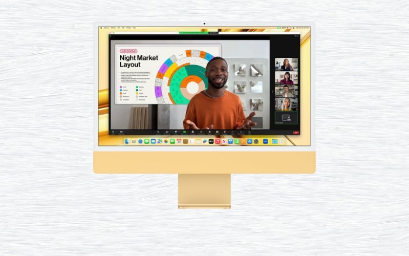 Webcam HD kết hợp cùng chip M3, mang lại hình ảnh sắc nét và rõ ràng