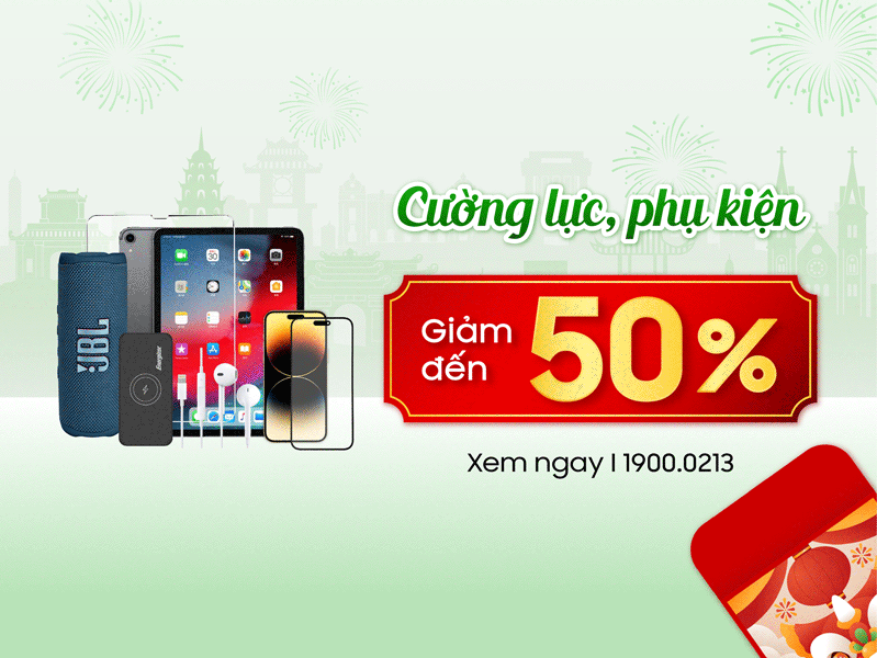 sửa chữa Giảm đến 50% chi phí dán cường lực/phụ kiện