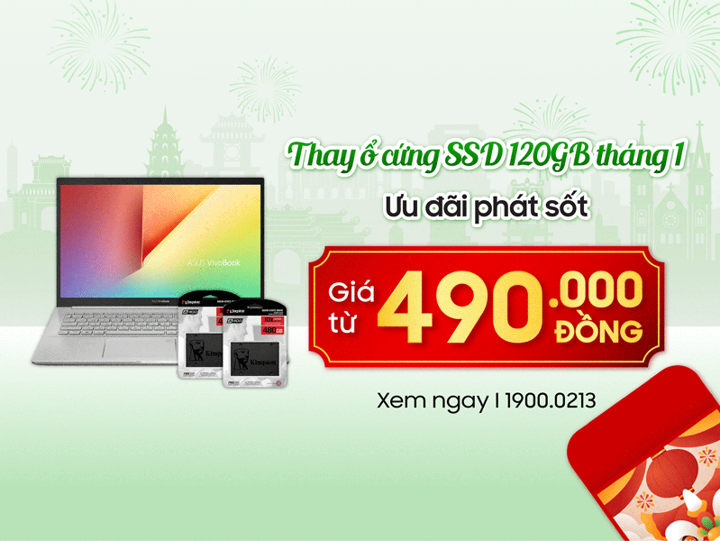 sửa chữa thay ổ cứng ssd