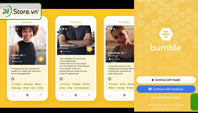 Hướng dẫn cài đặt và thiết lập profile Bumble