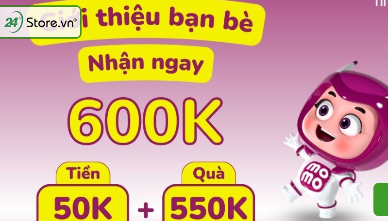 Kiếm voucher MoMo bằng cách giới thiệu bạn bè