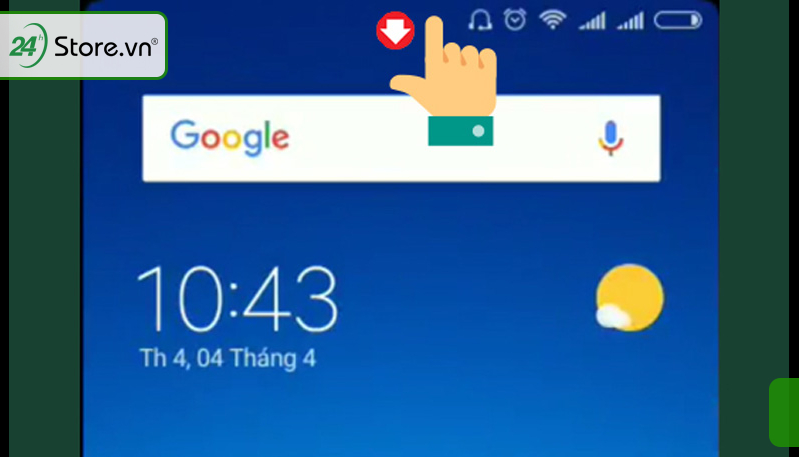 Sử dụng phím tắt trên thanh thông báo