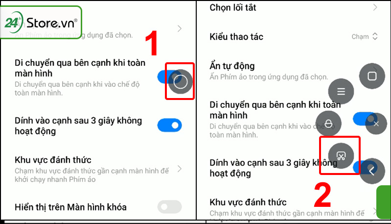 Sử dụng phím Home ảo để chụp màn hình