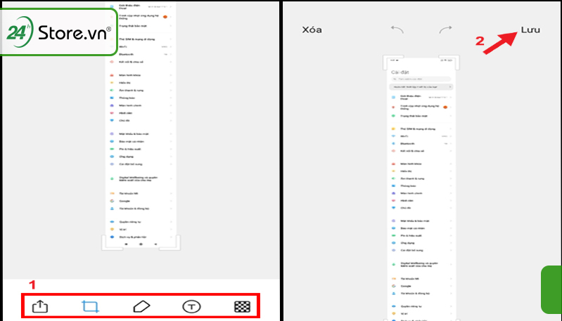 Chụp màn hình dài trên Xiaomi (Full page)