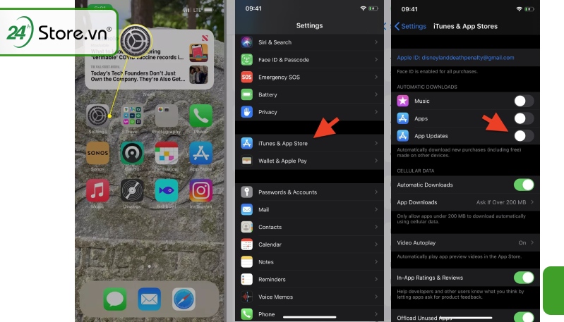 Update tự động Messenger cũ trên iOS