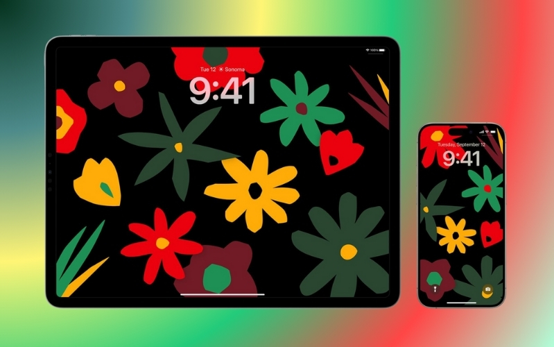 Hình nền Unity Bloom mới trên iOS 17.3 và iPadOS 17.3 RC