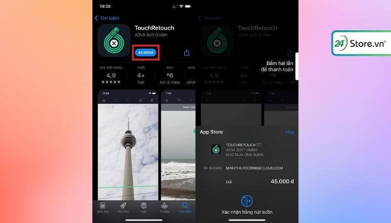 tải ứng dụng có phí trên app store