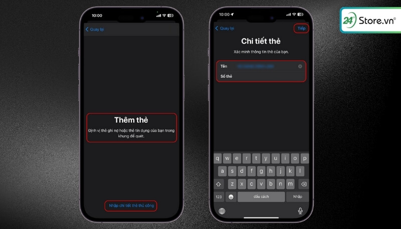 Apple pay là gì B3 nhập thông tin thẻ