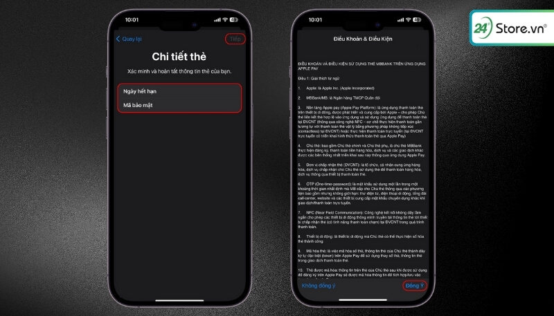 Apple pay là gì B4 Xác minh từ ngân hàng